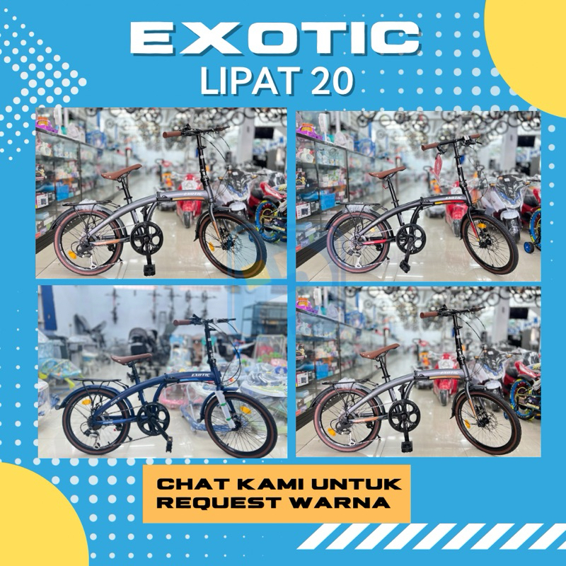 SEPEDA ANAK LIPAT 20 EXOTIC ET 2026 AR / VIRGO 225 TERBARU [PROMO LAMONGAN]