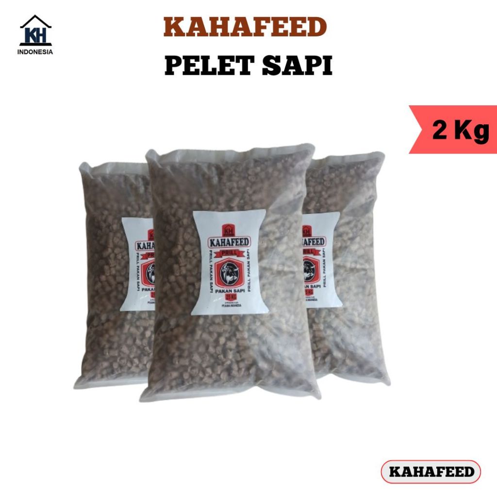 REPACK 2 KG - KAHAFEED PELET SAPI - PELET BERNUTRISI TINGGI - SANGAT COCOK UNTUK PAKAN UTAMA MAUPUN 