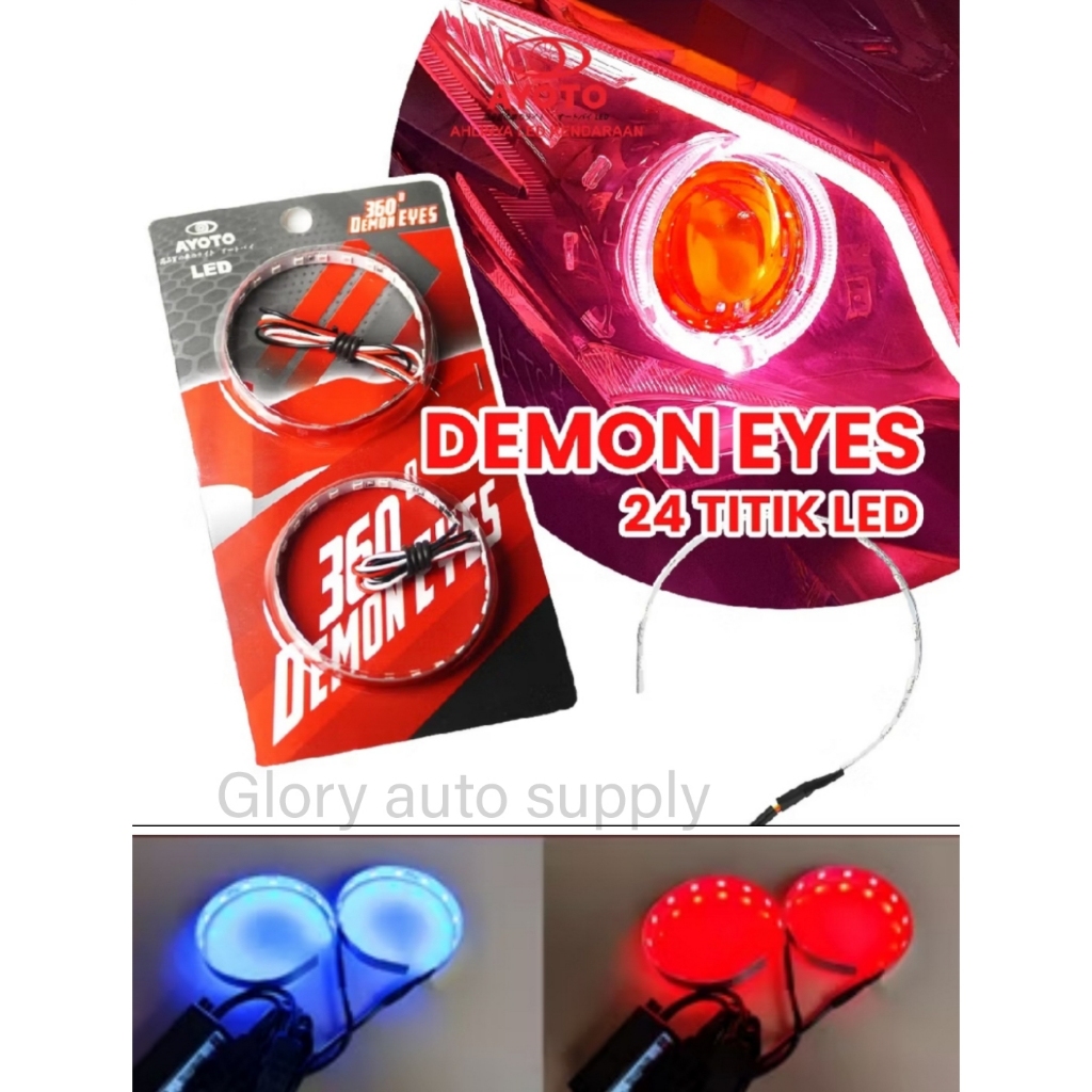 PROJIE BILED DEMON EYES / DEVIL EYES 360 AYOTO AUTO DEMON DE360 SEPASANG