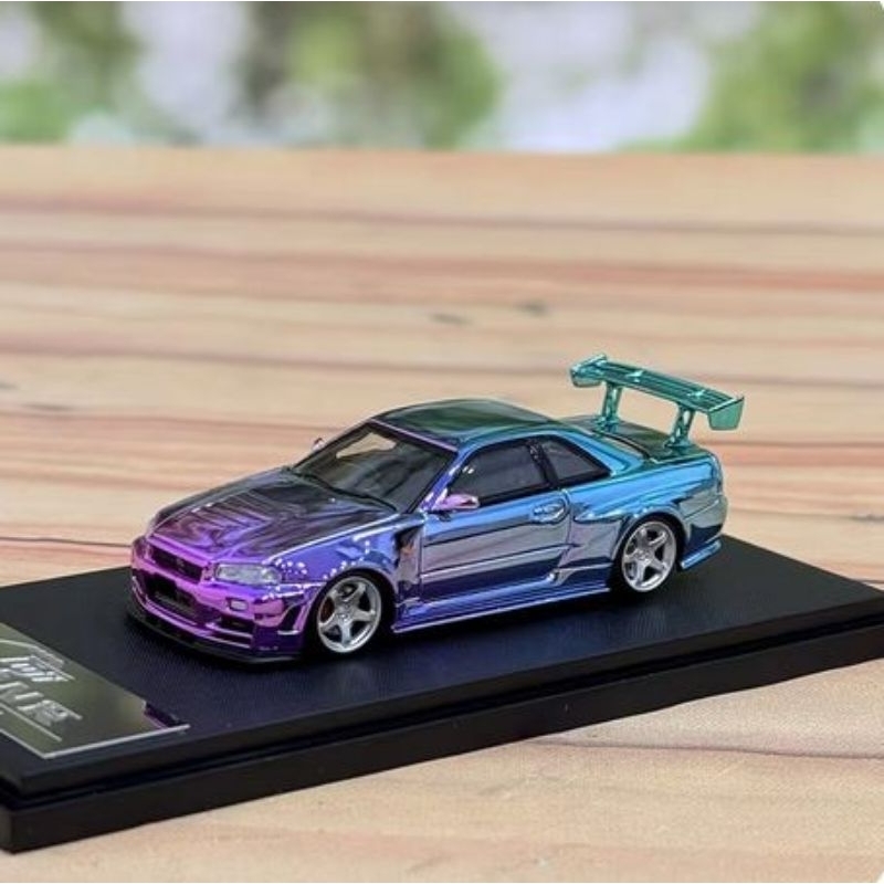 Fuji Nissan Skyline R34 Z-tune Chrome Purple Blue