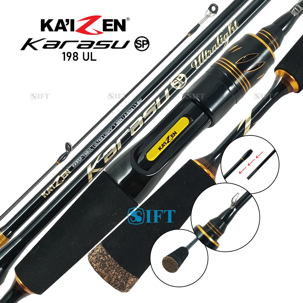 Joran UL KAIZEN KARASU | 198 | Solid Top Carbon | Extra Ultra Light | Casting