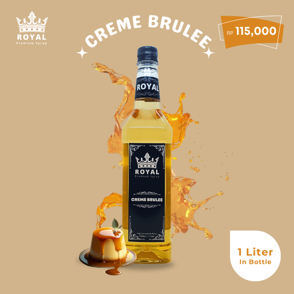 

Royal Crème Brulee Syrup - Sirup Creme Brulee (Premium Quality)