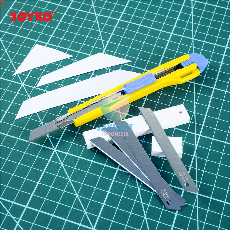 

gk (60 Pcs) GROSIR JOYKO Cutter Blade A-100 Pisau Refill Segala Macam Cutter Kecil Seperti JOYKO