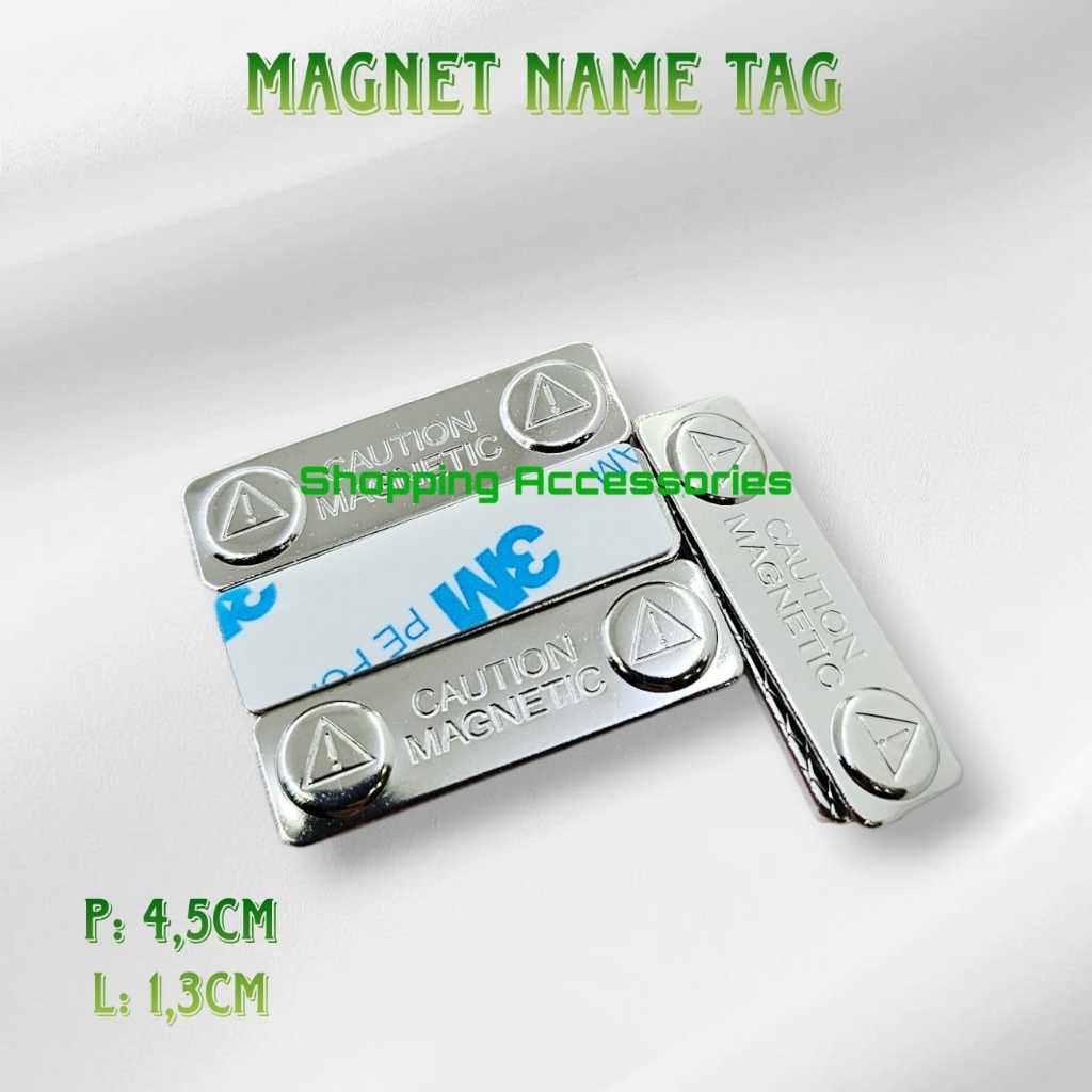 

Magnet Nama Dada/ Nametag /Caution Name Tag - per 1 pcs