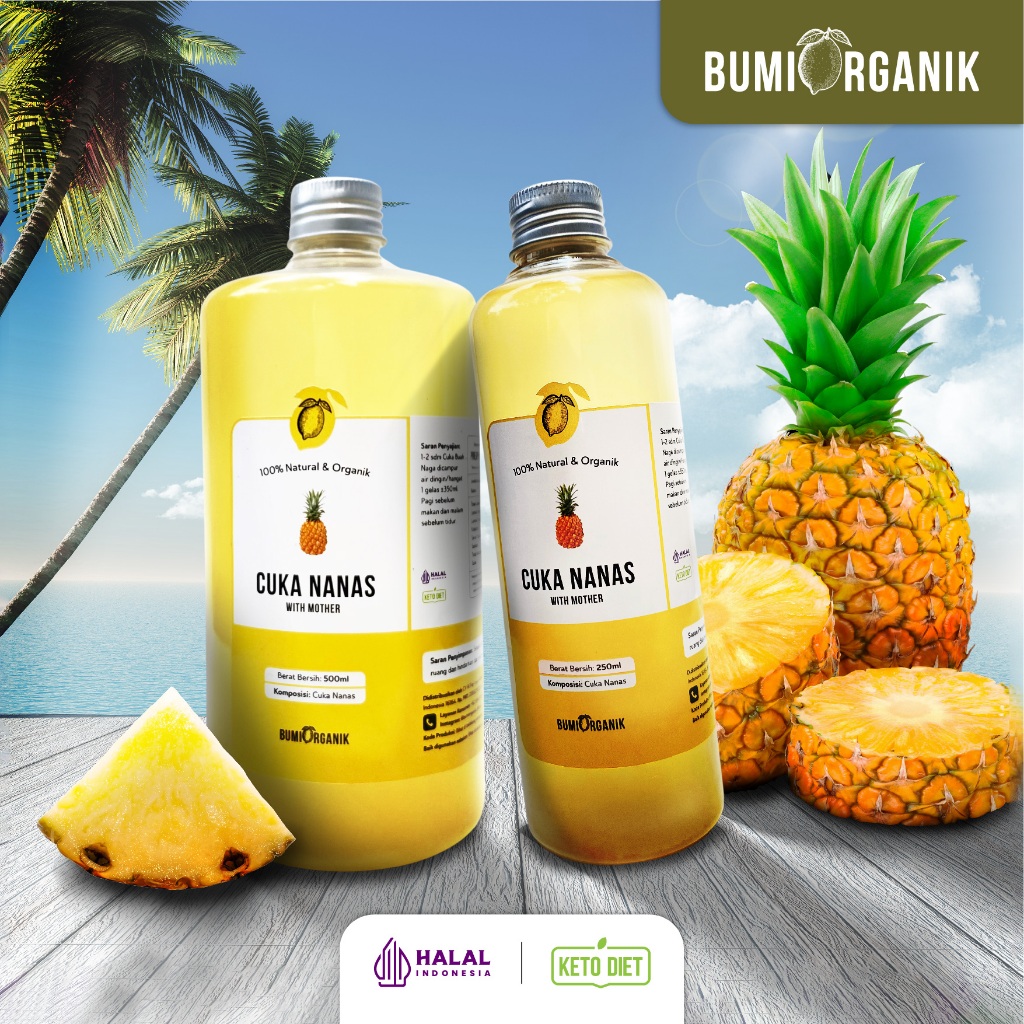 

CUKA NANAS ORIGINAL UNTUK KESEHATAN WITH MOTHER BUMI ORGANIK / SARI NANAS / CUKA NANAS MURNI TANPA CAMPURAN/ PINEAPPLE VINEGAR/ CUKA NANAS UNTUK DIABETES/CUKA NANAS ASLI 100%/ CUKA APEL VINEGAR / NENAVIN / NUTRIFARM / DARIBUMI / NUTRIFARM / BEORGANIK