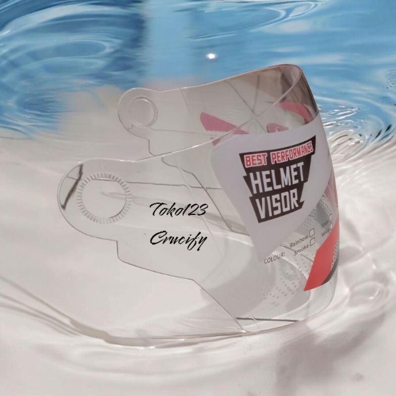 Kaca helm CLEAR untuk helm JPX Supreme / JPX Z Blast / JPR / JP5 / JP7