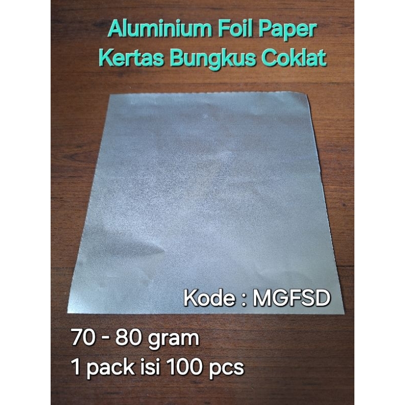 Aluminium Foil Paper Silver - Kertas Bungkus Permen Coklat