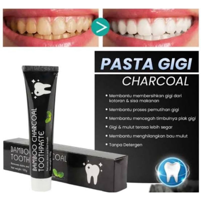 PASTA GIGI BAMBOO CONAETE TOOTHPASTE || BAMBOO CHARCOAL TOOTHPASTE || 105G