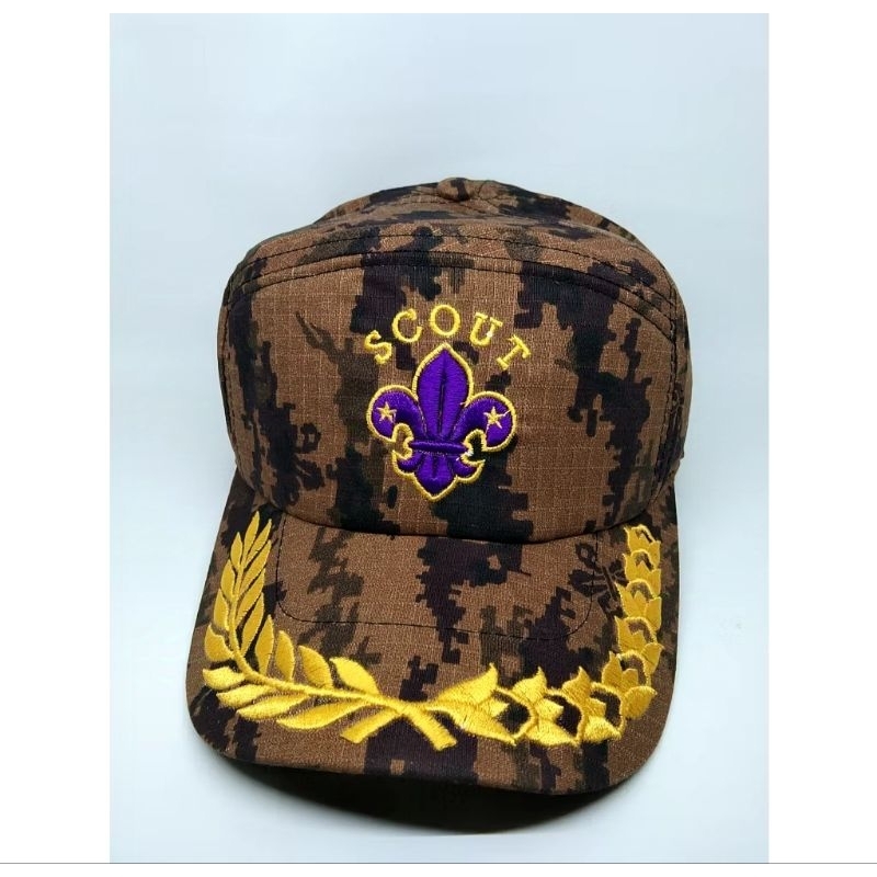 Topi pramuka | topi loreng pramuka | topi lapangan pramuka