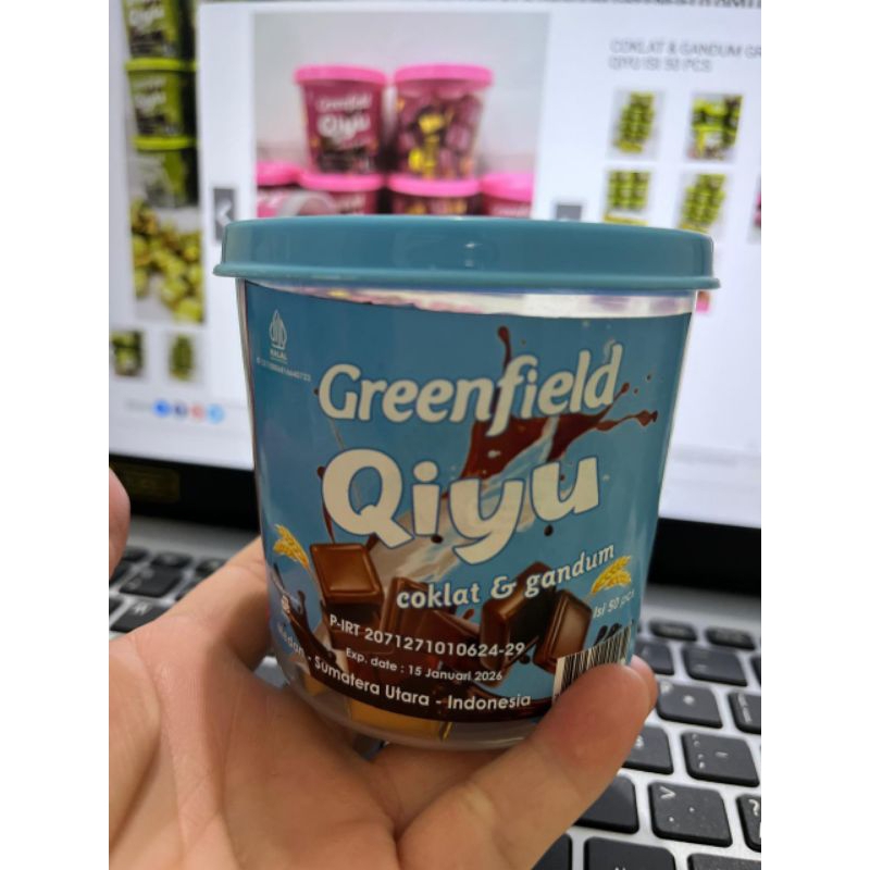 

[ HALAL ] NEW GREENFIELD QIYU COKLAT & GANDUM 1TOPLES isi 50pcs
