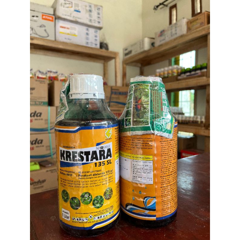 HERBISIDA KRESTARA 135 SL 1 Liter - Racun kontak pembasmi rumput liar / Racun pembasmi rumput liar a