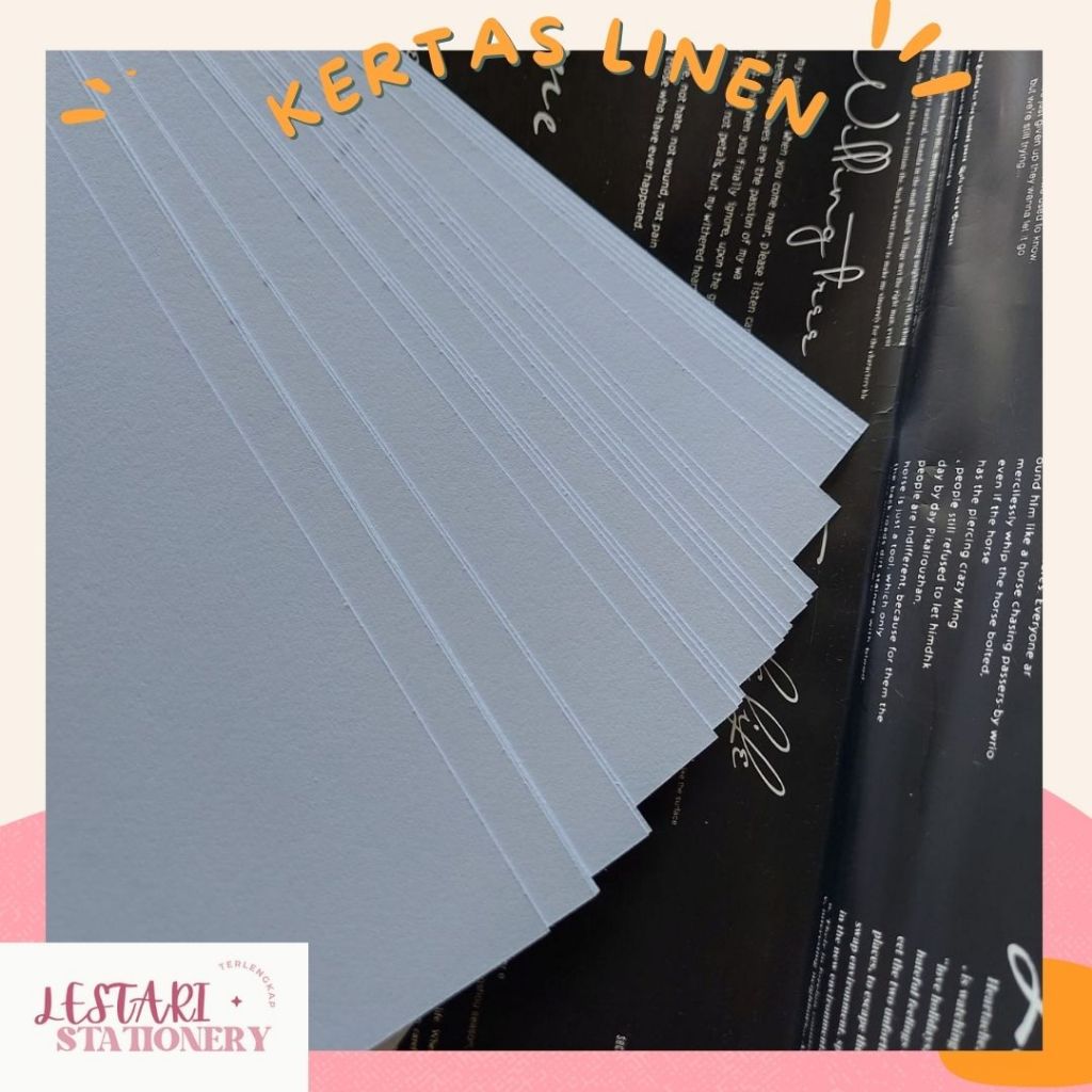 

(per 20 lembar) Kertas Linen F4 | Kertas Sertifikat F4 Putih | Kertas Linen Jepang 230gsm | Lestari Stationery