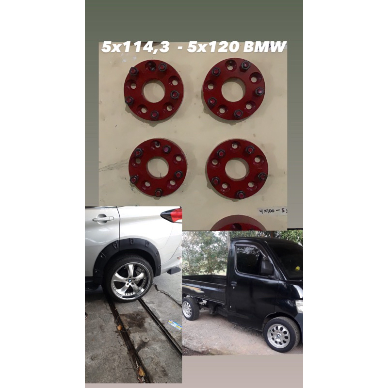 Adaptor velg 5x114,3 ke 5x120 BMW