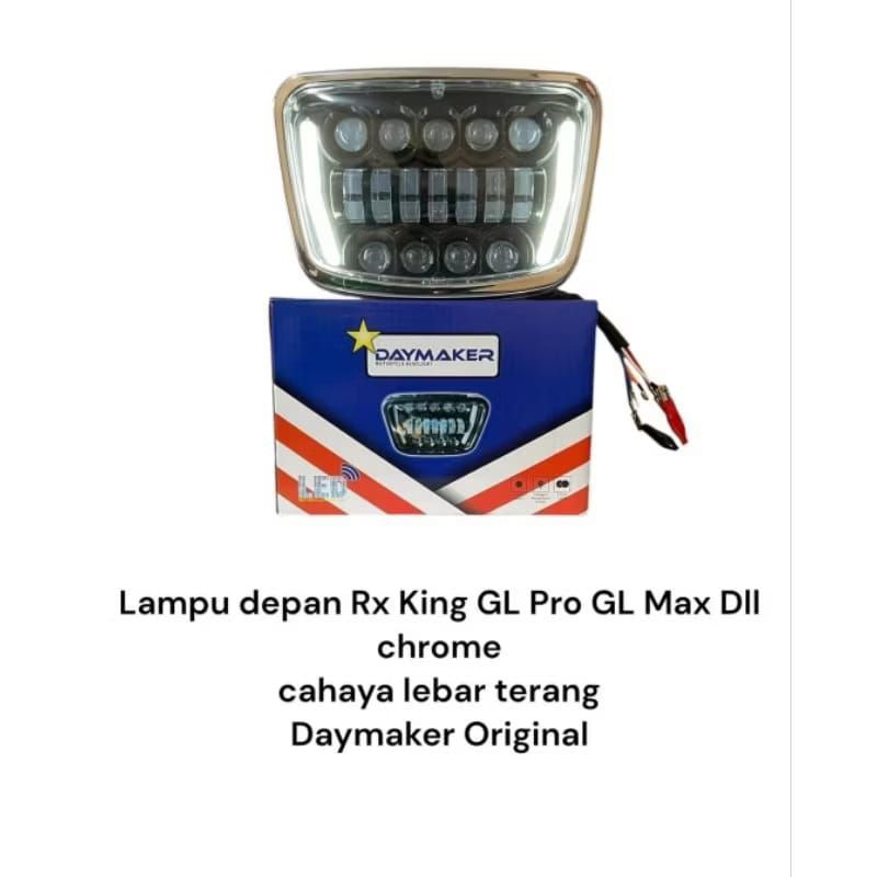 Lampu depan Chrome rx king gl pro gl max dll universal motor Daymaker / lampu daymaker cahaya terang
