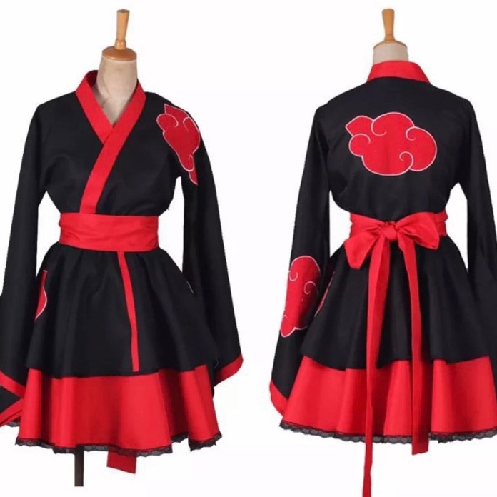 KI3 Akatsuki DRESS Fulset anime Naruto Costum cosplay anime