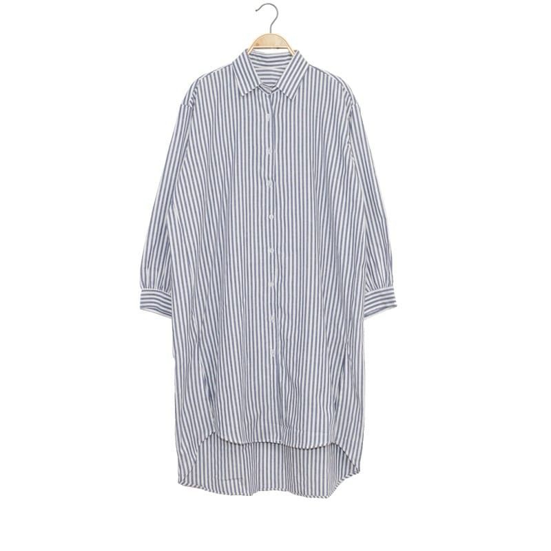 LONG TUNIK SALUR LD120 atasan garis jumbo outfit wanita