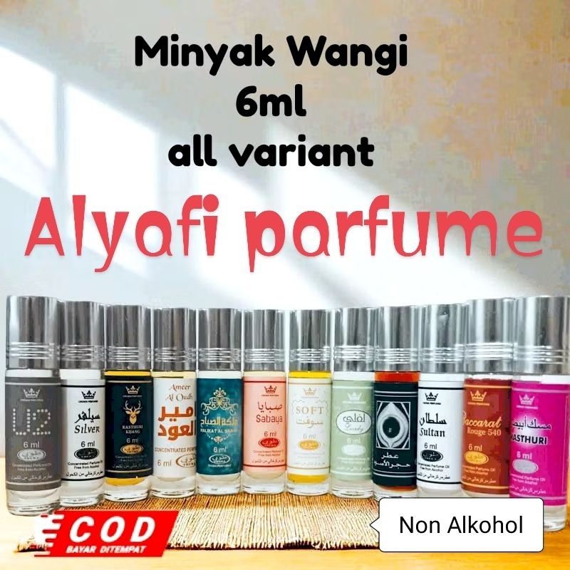 ( Tanpa Kotak) Grosir Parfum Roll on 6ml Parfum non alkohol High Quality