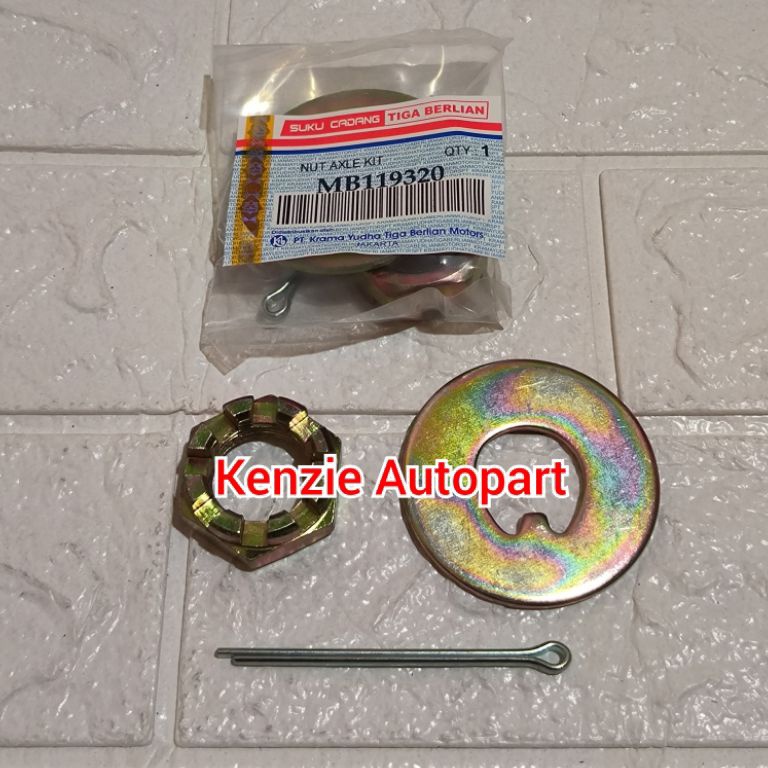 Terbagus NUT AXLE KIT MUR AS RODA DEPAN MITSUBISHI PS1 PS12 PS135 CANTER