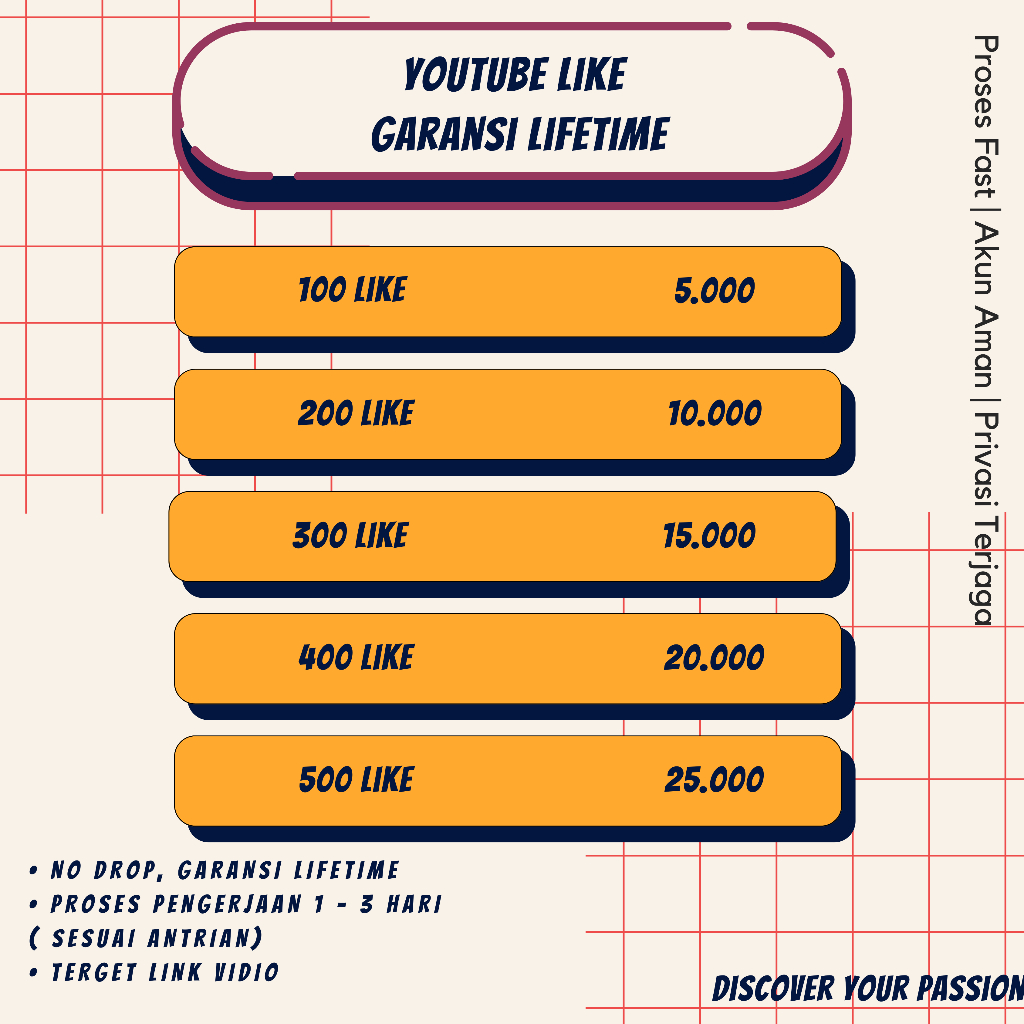 Youtube Like Garansi Life Time | Youtube Like High Quality | Youtube Like Promo