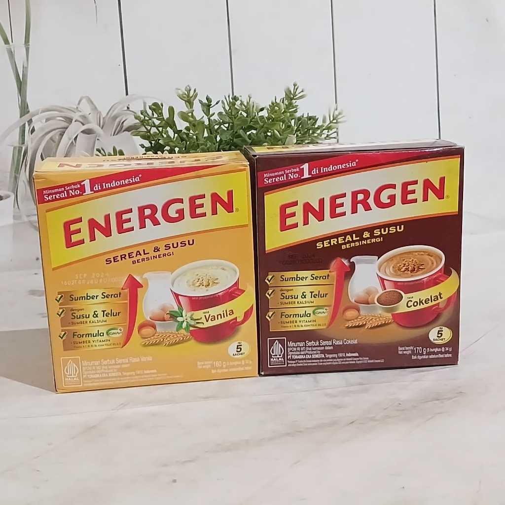 

ENERGEN CEREAL ISI 5 COKLAT/KACANG HIJAU BOX