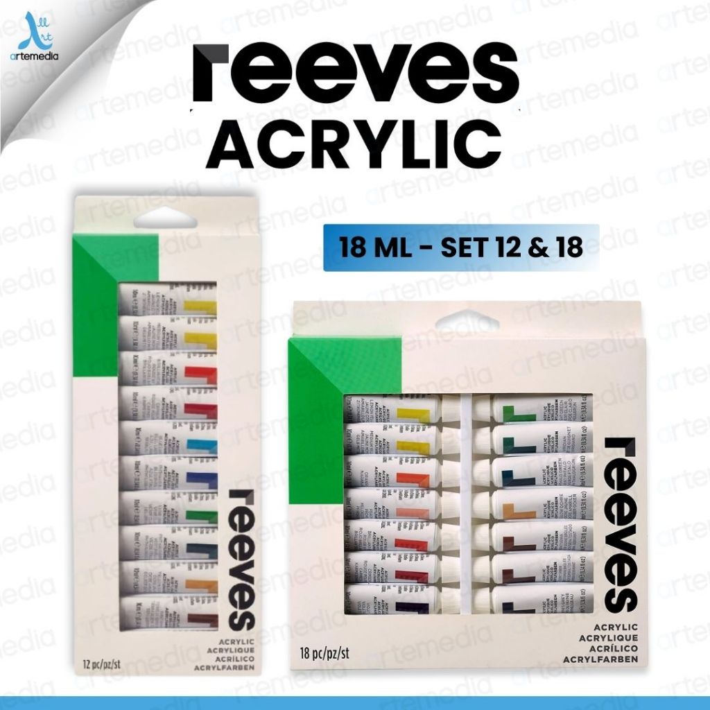 

Reeves Acrylic Paint Tube Set Cat Akrilik
