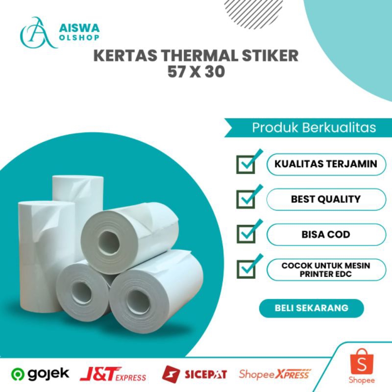 

KERTAS THERMAL LEBEL SETIKER57X30