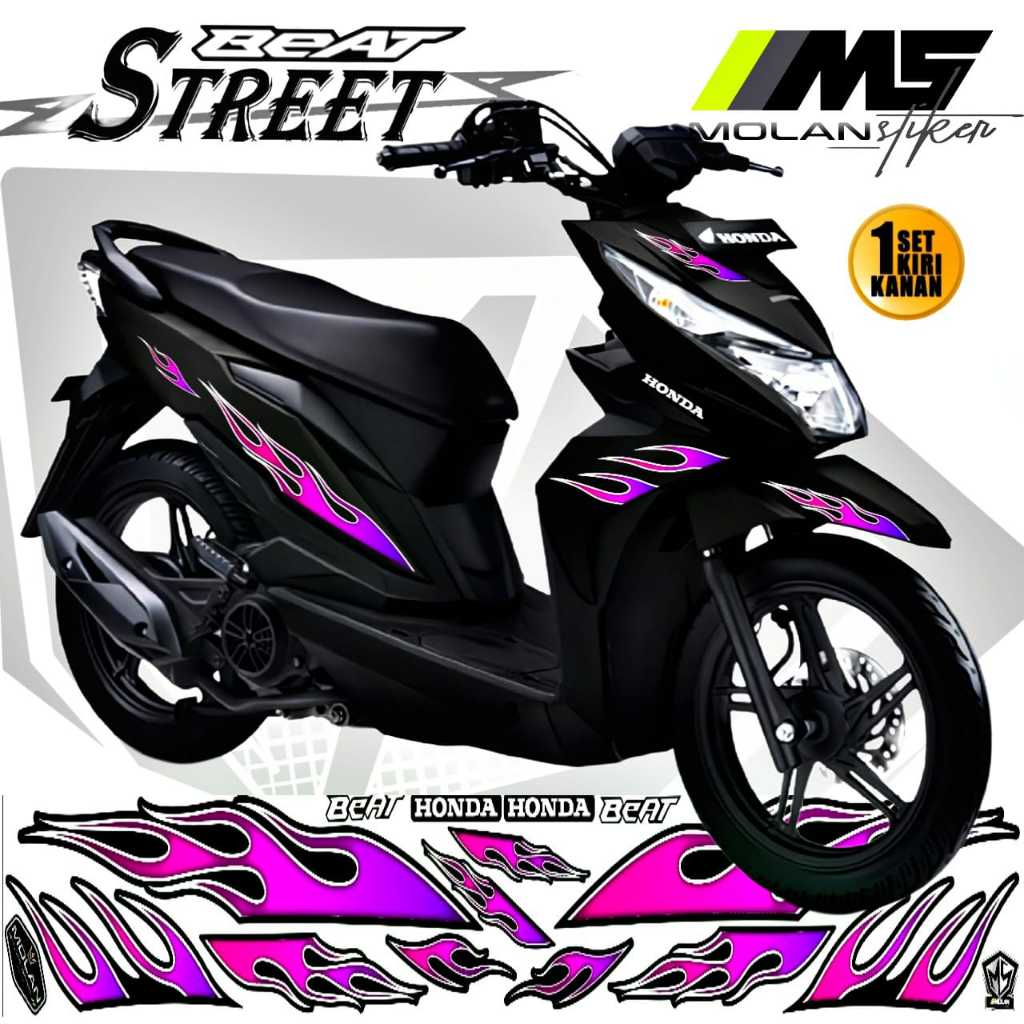 Decal Sticker Striping Variasi Beat Street/Honda Beat Street/Decal Beat Street/Striping Beat Street