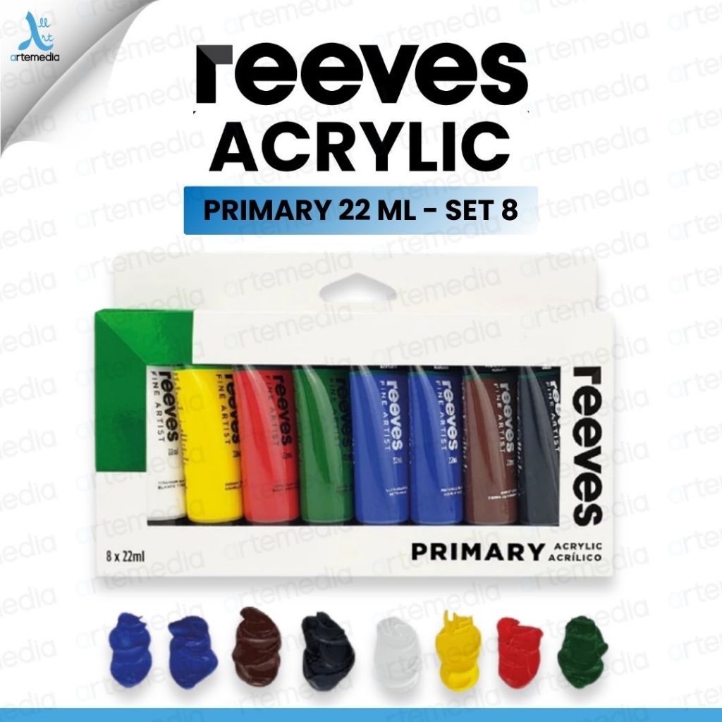 

Reeves Artists 8x22ml Acrylic Color Paint Set