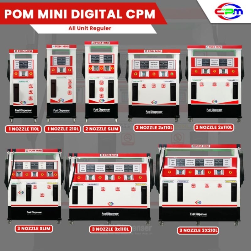 POM MINI - Pertamini Digital & Manual Terbaru 1, 2 & 3 Nozzle (Produk CPM)