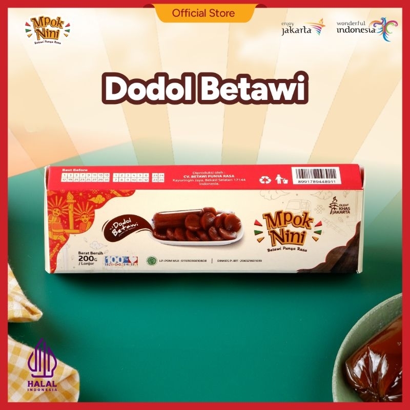 

Dodol Betawi | Gula Aren 200g | Oleh-Oleh Jakarta | Mpok Nini