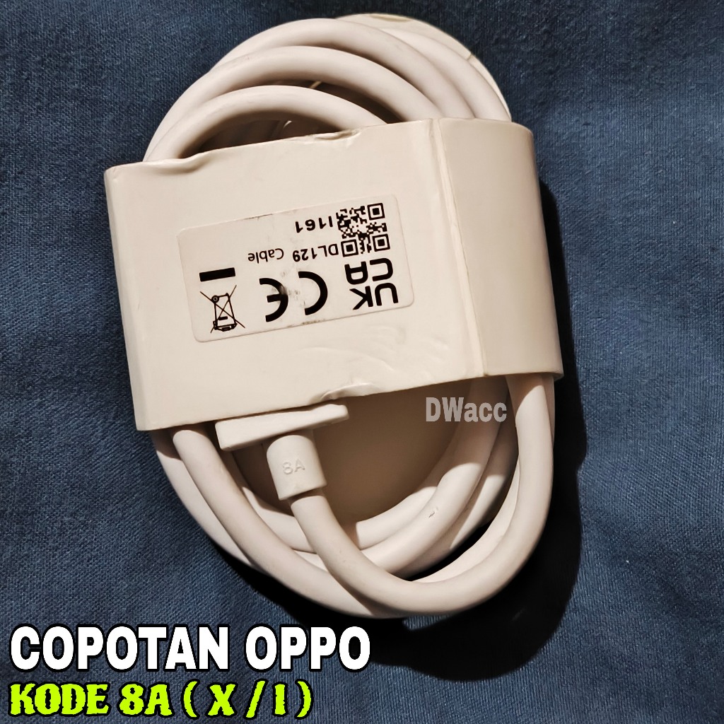 Kabel Data OPPO 8A ORI Copotan Reno 8Pro, Reno 9Pro, Reno 10, Reno 11. Original 100%