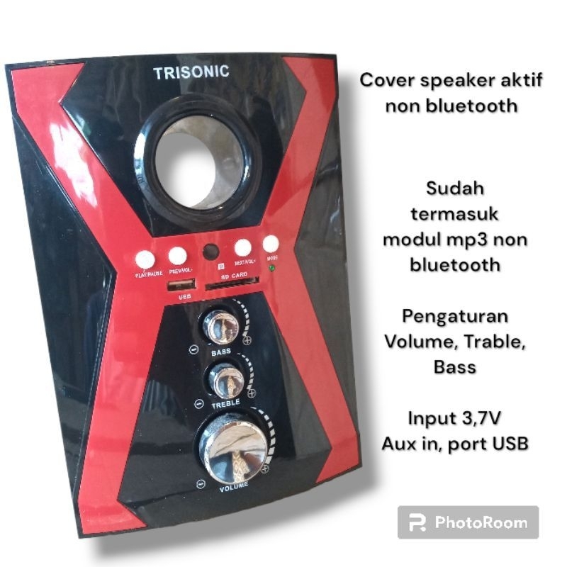 Panel Display Depan Speaker Niko Trisonic Tone Control Bass Trebel Volume