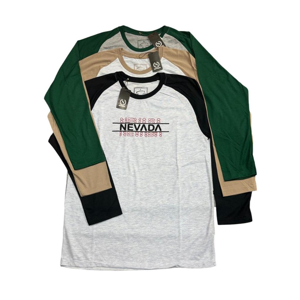 Paket hemat 3pcs kaos lengan panjang cardinal kaos pria wanita