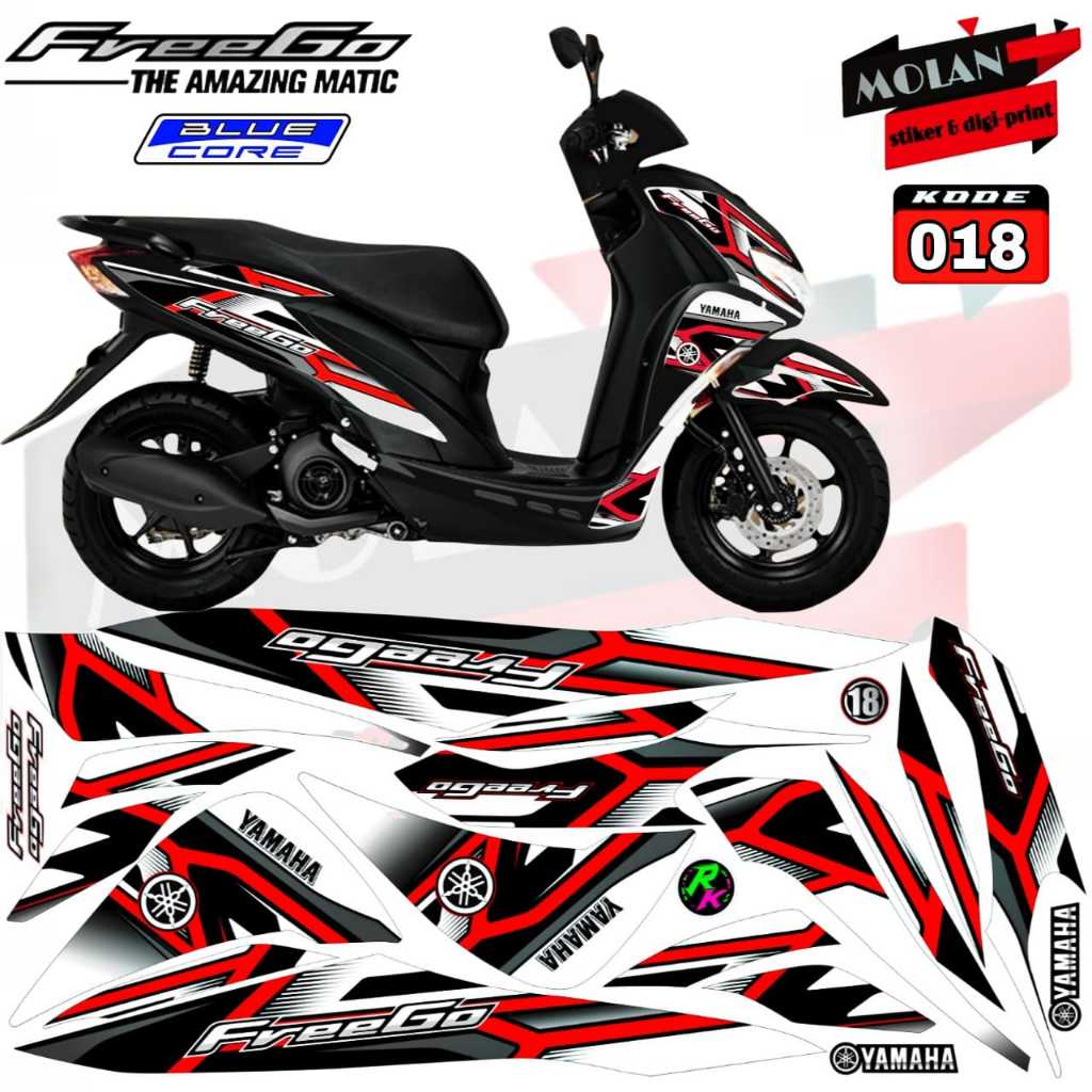 Decal Sticker Striping Variasi Freego/Yamaha Freego/Decal Freego/Striping Freego