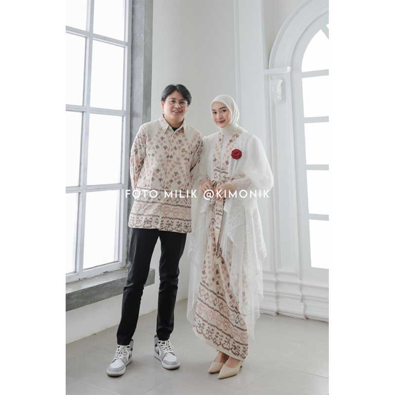 KIMONIK BAJU TENUN ANDINI COUPLE DAHLIA