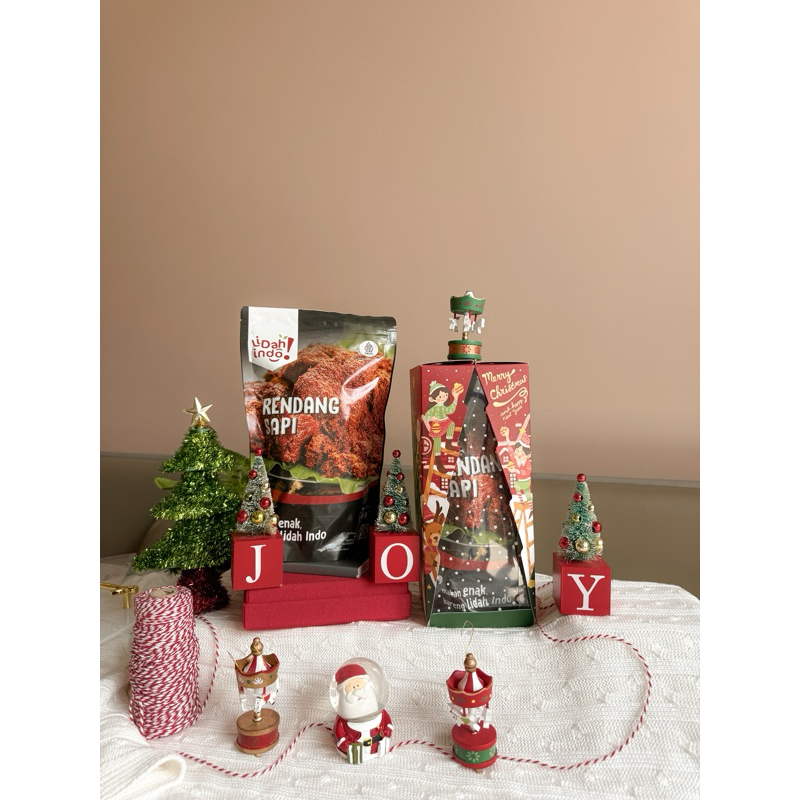 

Hampers Natal isi 1 pack Rendang Lidah Indo