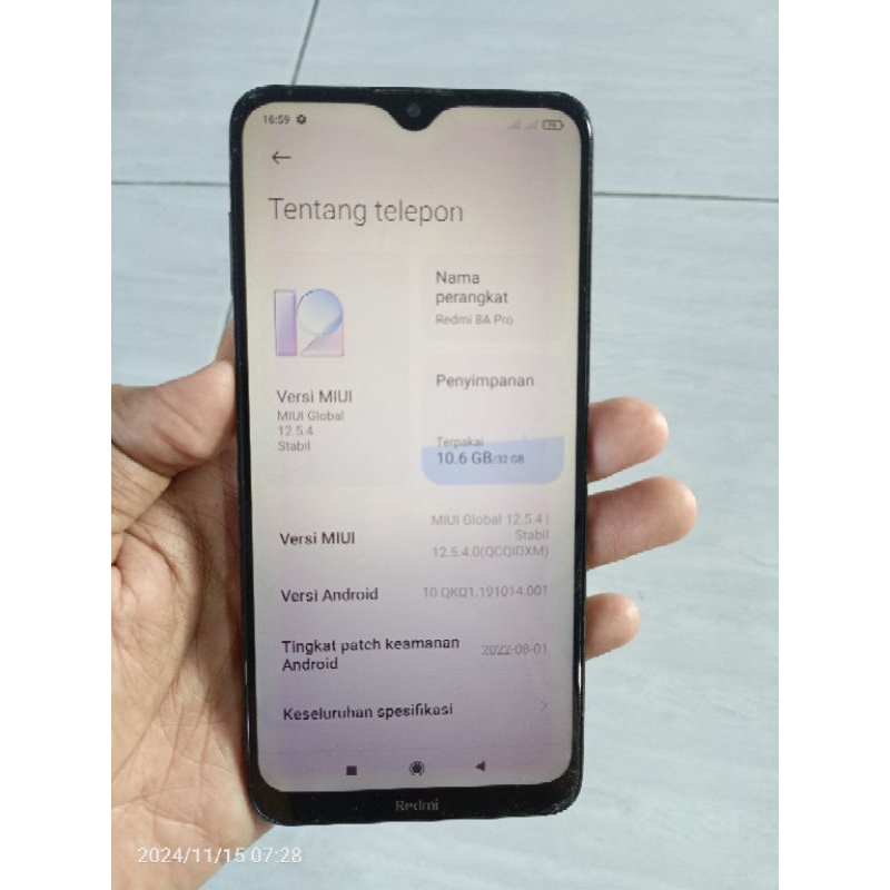 mesin redmi 8a pro 3/32 tidak normal + unit