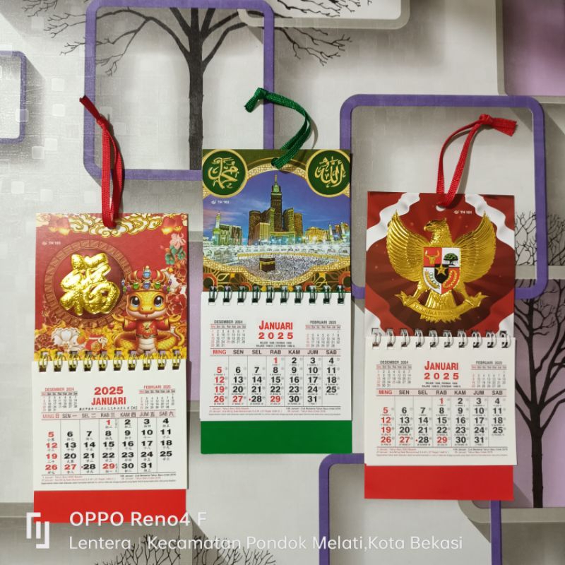 

Kalender bulanan mini 2025
