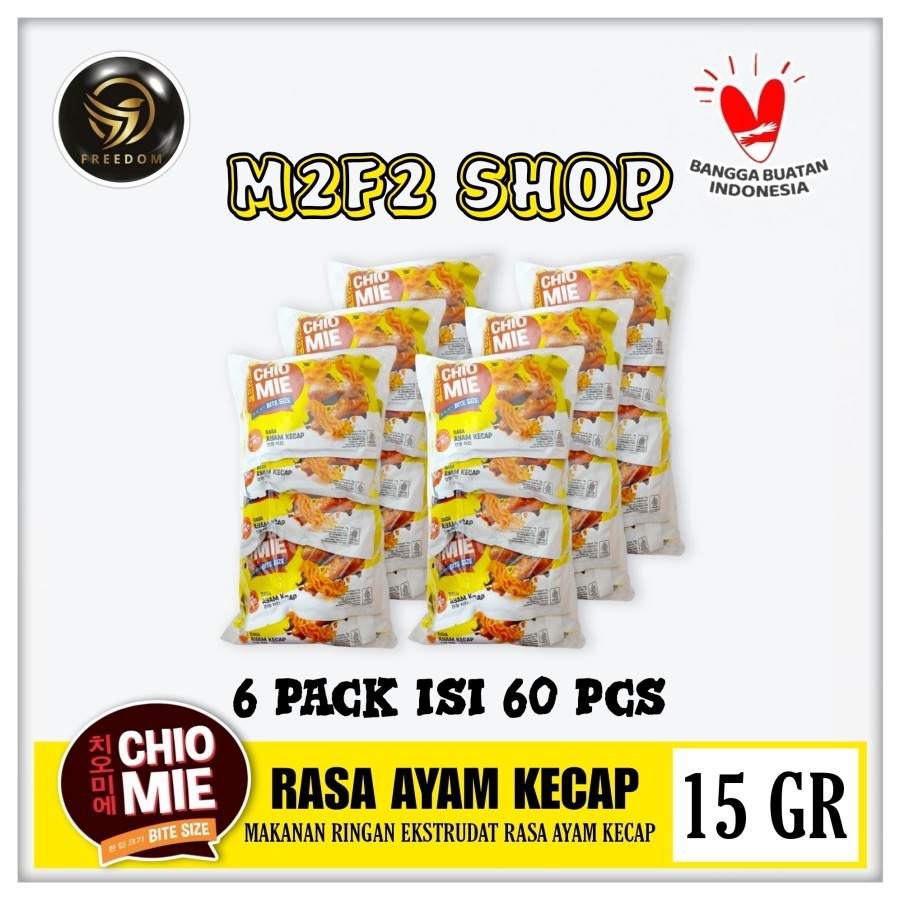 

Chio Mie Bite Size Soy Sauce Chicken | Snack Camilan Rasa Ayam Kecap - 15 gr (Kemasan 6 Pack)