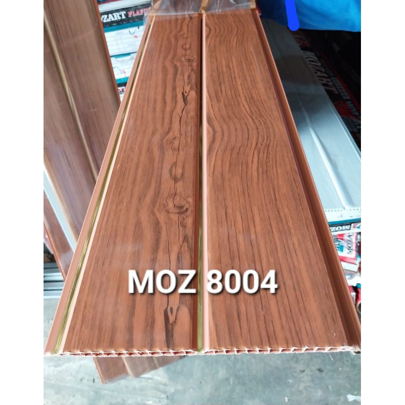 Plafon PVC Glossy Mozart 8mm Motif Kayu