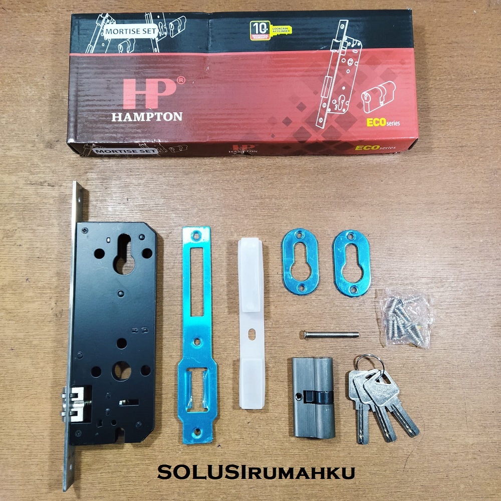 HAMPTON Body Kunci Pintu Pelor EC4085 + Silinder / Roller Lockcase