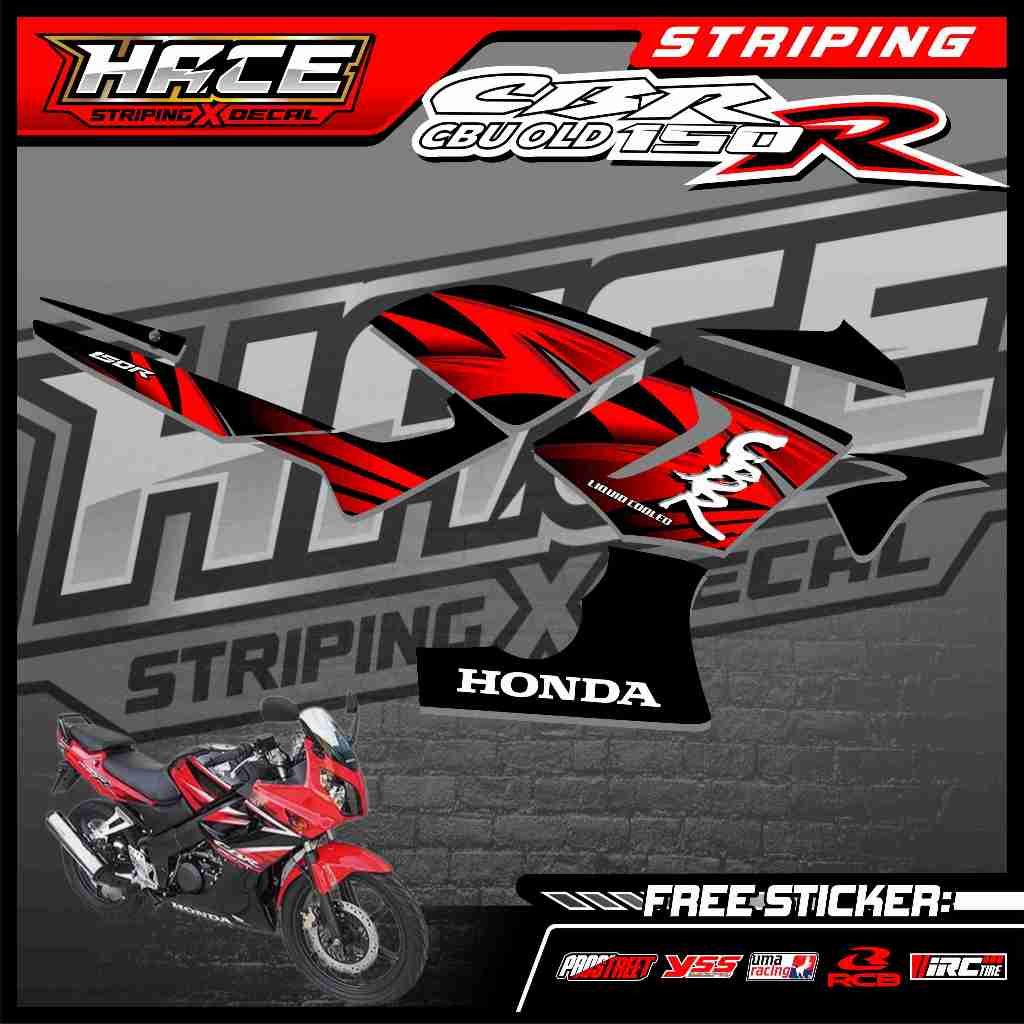 764 STRIPING STICKER CBR CBU OLD 2008 - STRIPING STICKER CBR CBU OLD 2007 MOTIF SIMPLE