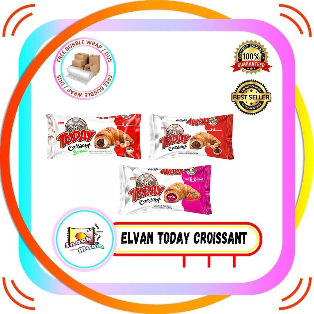 

Elvan Today Croissant Chocolate - Choco Vanilla - Strawberry 45 gr