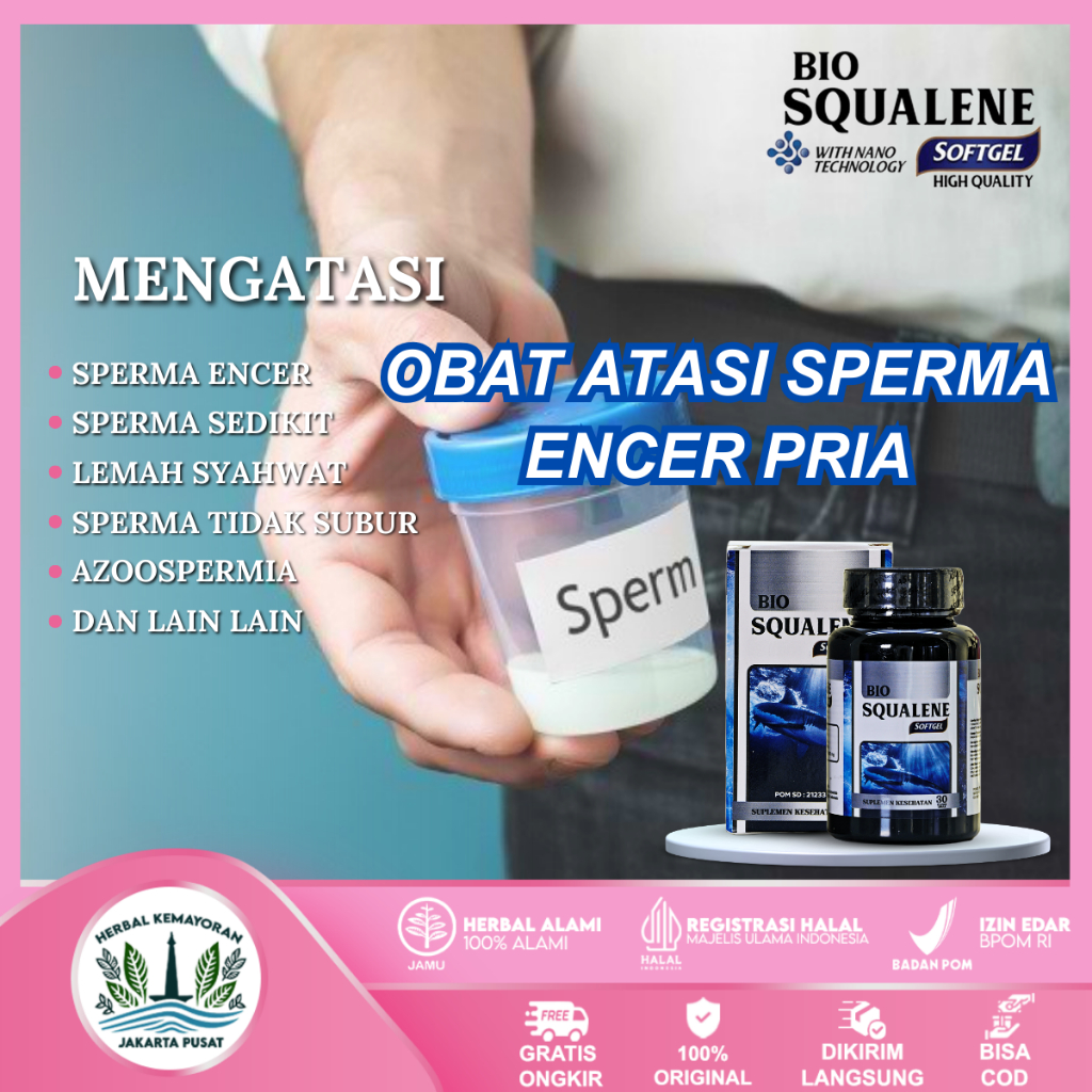 Obat Sperma Encer Pria Sperma Sedikit Obat Azoospermia Vitamin Penyubur Sperma Pria Pengental Sperma