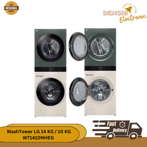 WASHTOWER LG WT1410NHEG 14 KG WASHER / 10 KG DRYER