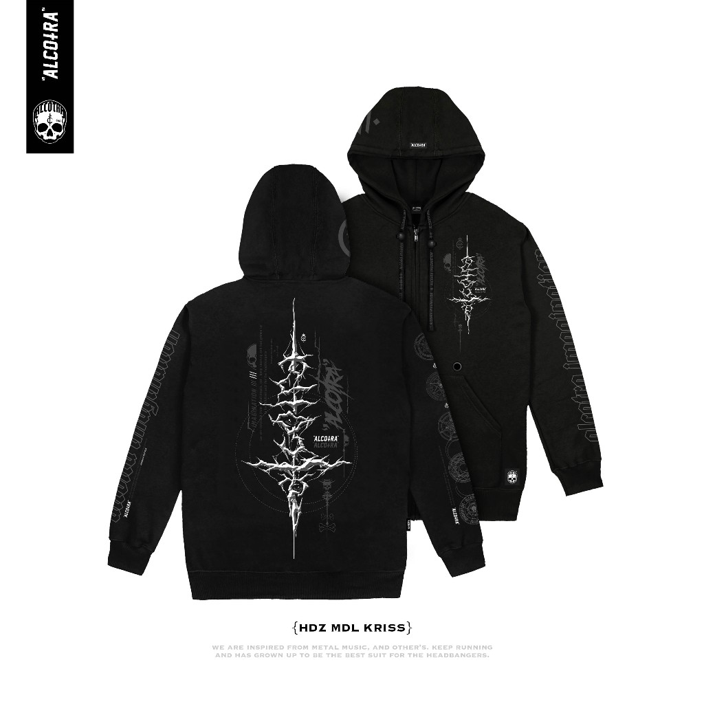 HDZ MDL KRISS // HOODIE ZIPPER MANDALA KRISS // HOODIE ZIPPER ALCOTRA