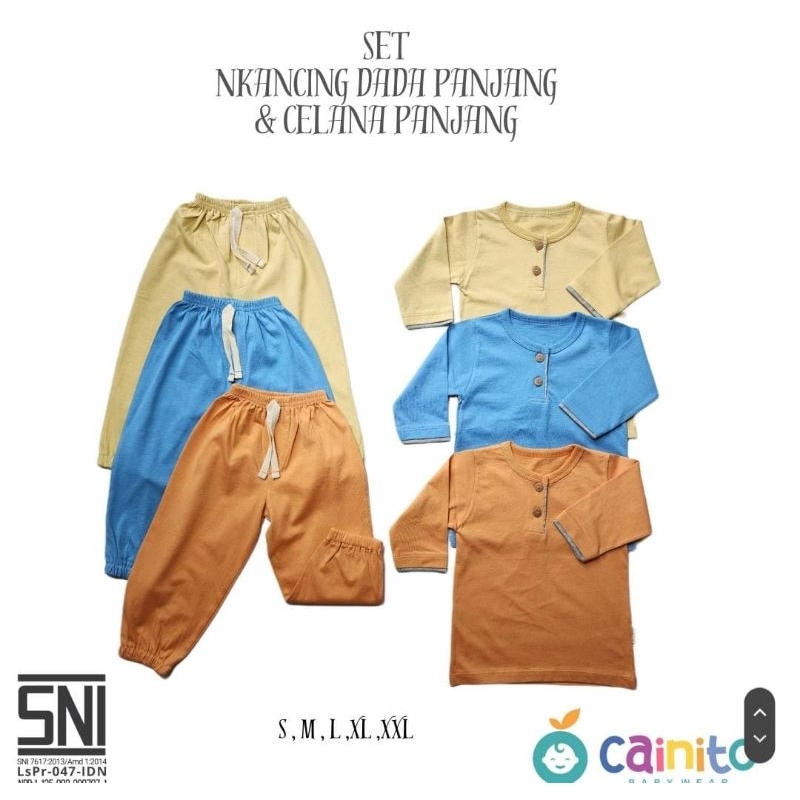 setelan cainito, setelan anak, setelan pendek, setekan panjang bayi