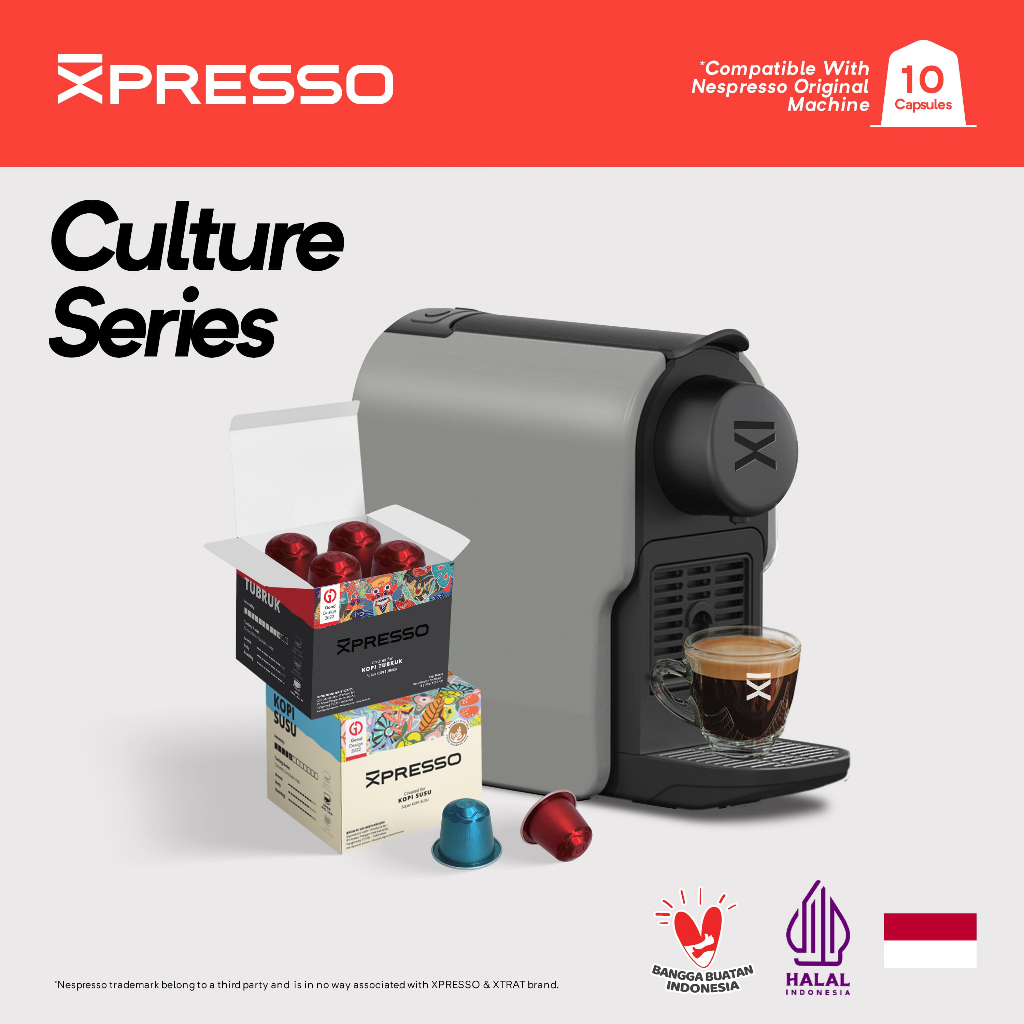 

Kopi Kapsul XPRESSO - CULTURE SERIES Coffee Capsule - Nespresso Compatible