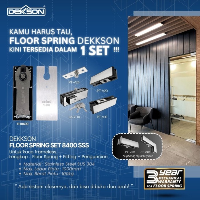 Paket Floor Hinge Dekkson FH 8400 / Paket Komplit EngselTanam Dekkson FH 8400