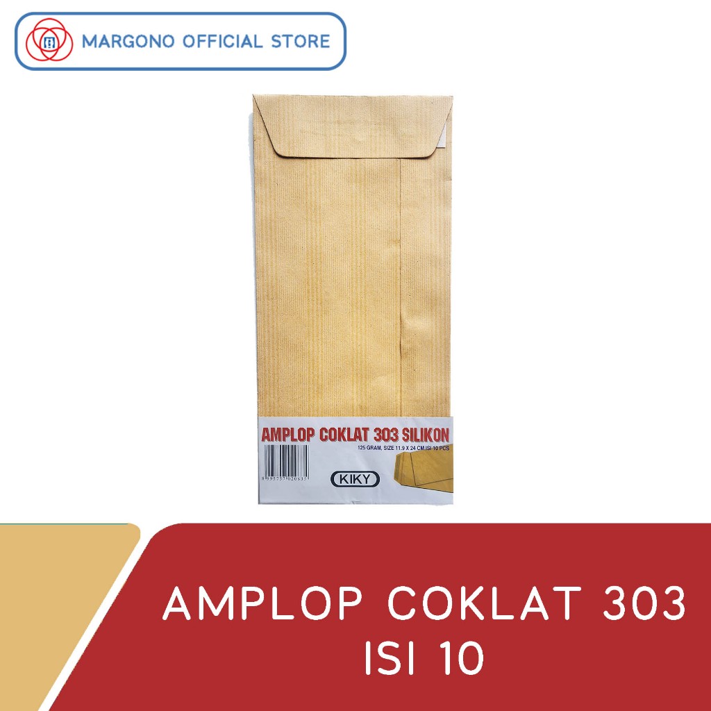 

KY Amplop Coklat Polos Kertas Kraft 303 125 gsm - 10 Lembar